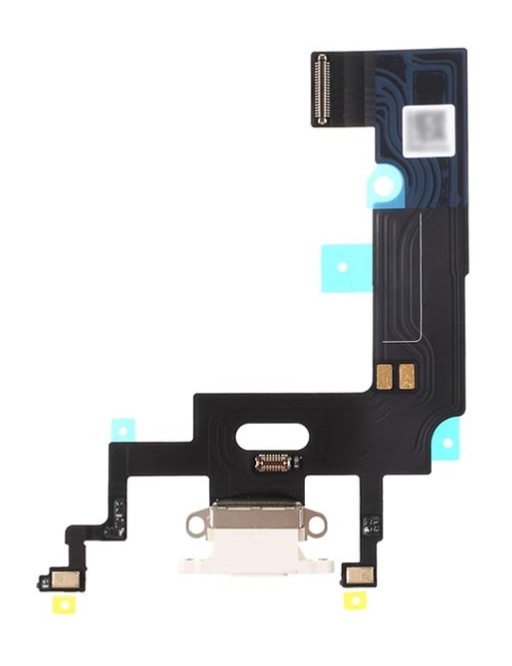 câble flexible pour port de charge Lightning pour connecteur de dock iPhone Xr blanc (A1984, A2105, A2106, A2107)