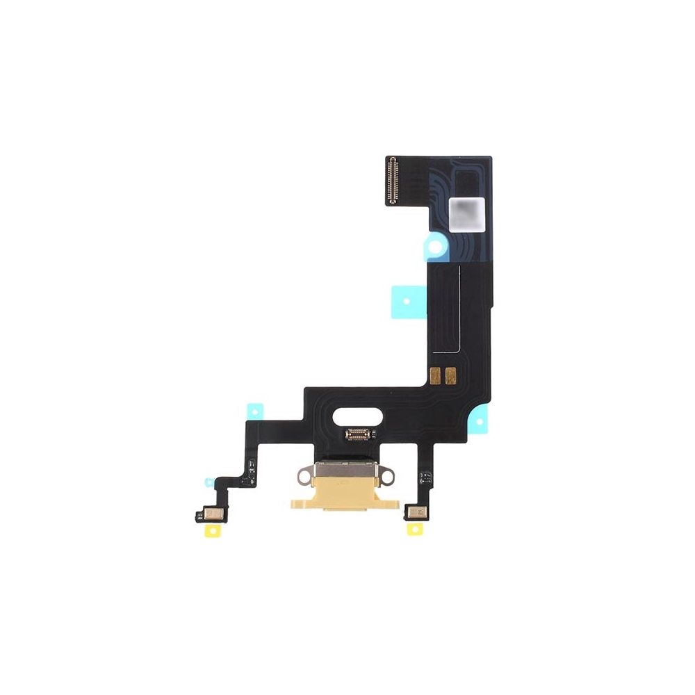 câble flexible pour connecteur de dock iPhone Xr, port de charge Lightning, jaune (A1984, A2105, A2106, A2107)