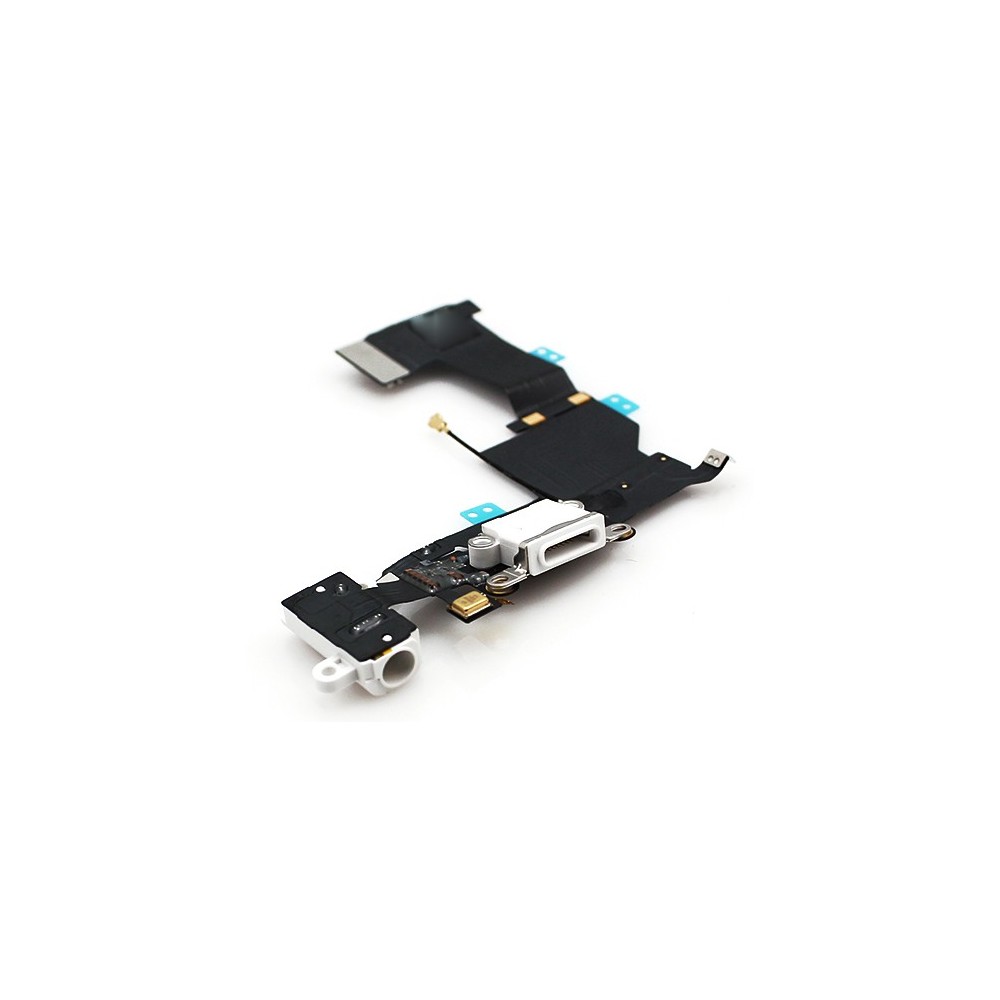 prise de charge pour iPhone 5S / Connecteur Lightning Blanc (A1453, A1457, A1518, A1528, A1530, A1533)