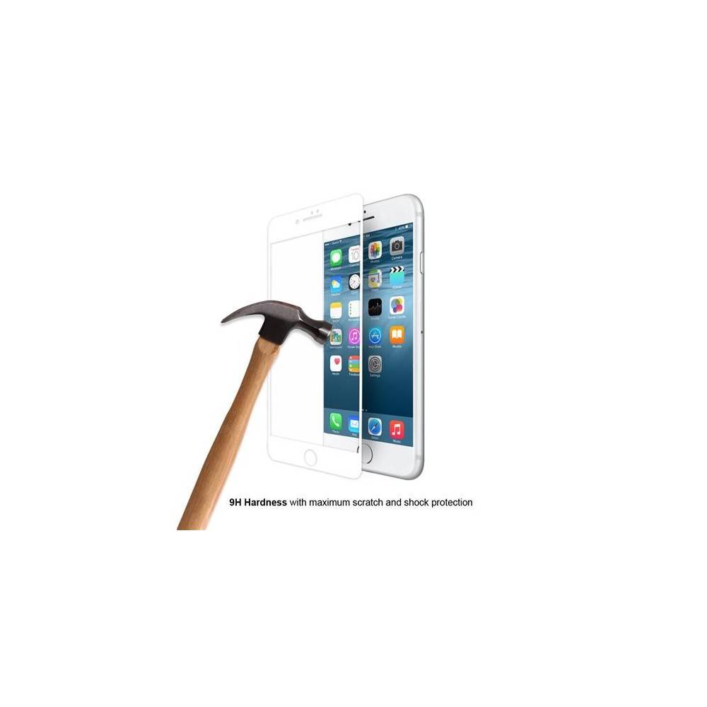 Eiger Apple iPhone SE (2020), 8, 7, 6S, 6 Verre d'écran "3D Glass Case-Friendly white" (EGSP00145)