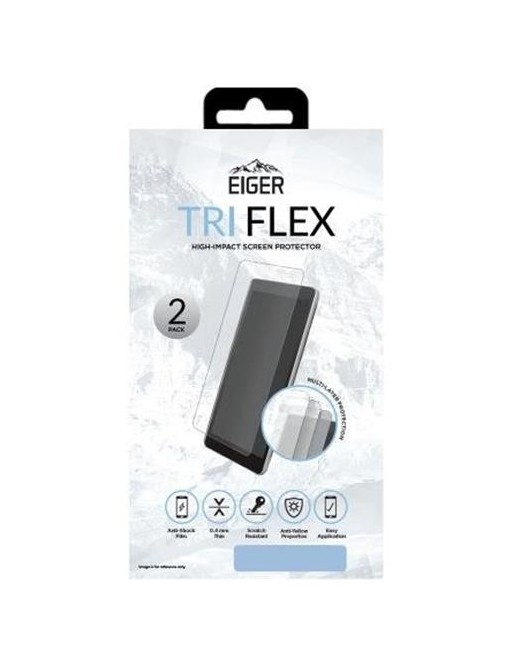 Eiger Apple iPhone SE2020, 8, 7, 6S, 6 Display-Glas (2er Pack) "Tri Flex High-Impact clear" (EGSP00611)